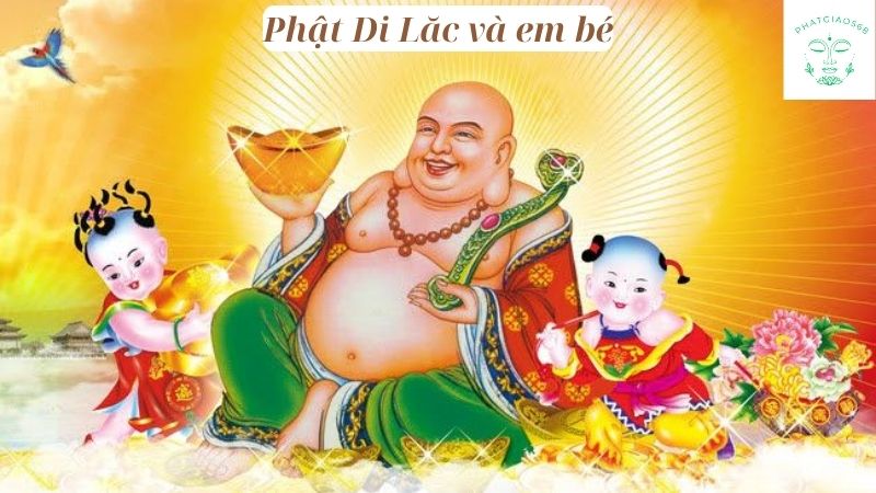 Phật di lặc và em bé