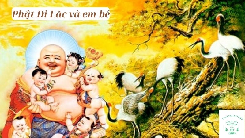 Phật di lặc và em bé